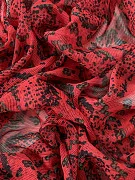 Шифон с абстрактным рисунком, отрез 1,8 м — миниатюра фото 4