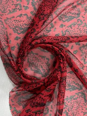 Шифон с абстрактным рисунком, отрез 1,8 м